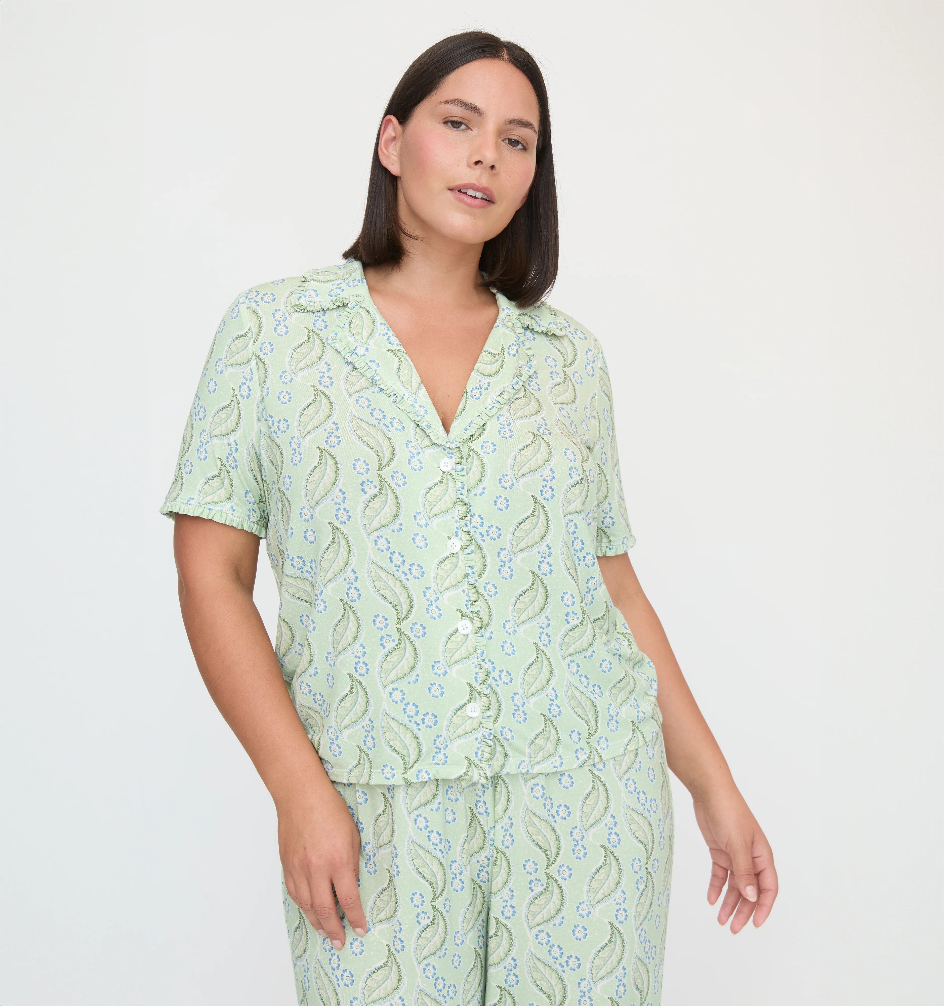 The Marina Pajama Set - F. Steiner & Co. Archive Eucalyptus Floral | Hill House Home US