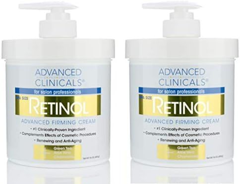 Advanced Clinicals Retinol Cream. Spa Size for Salon Professionals. Moisturizing Formula Penetrat... | Amazon (US)