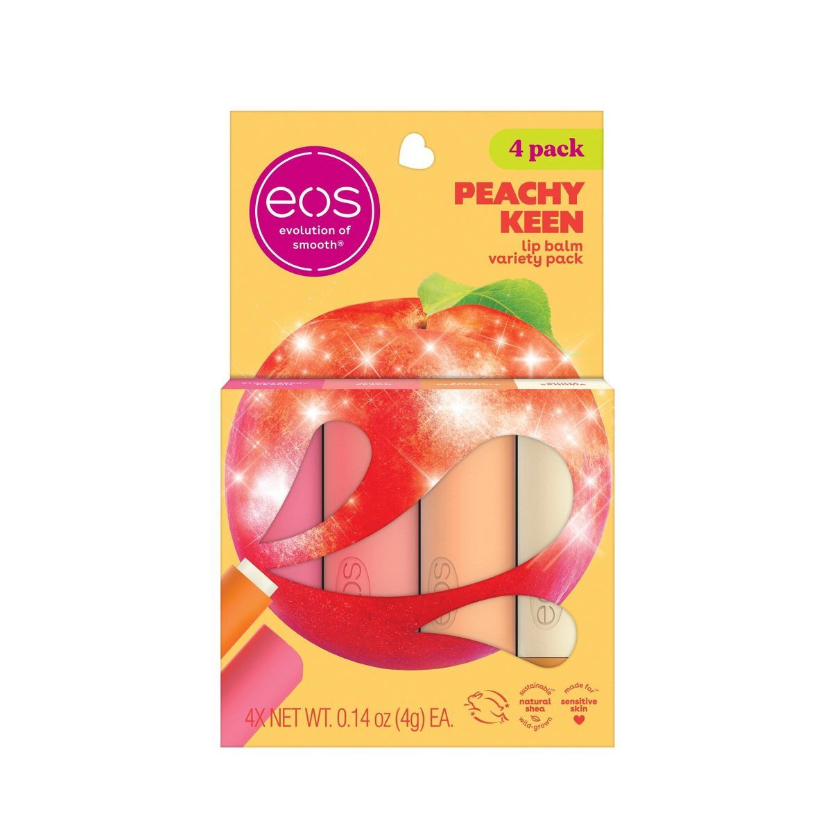 eos Lip Balm Gift Set - Peachy Keen - 0.14oz/4pk | Target