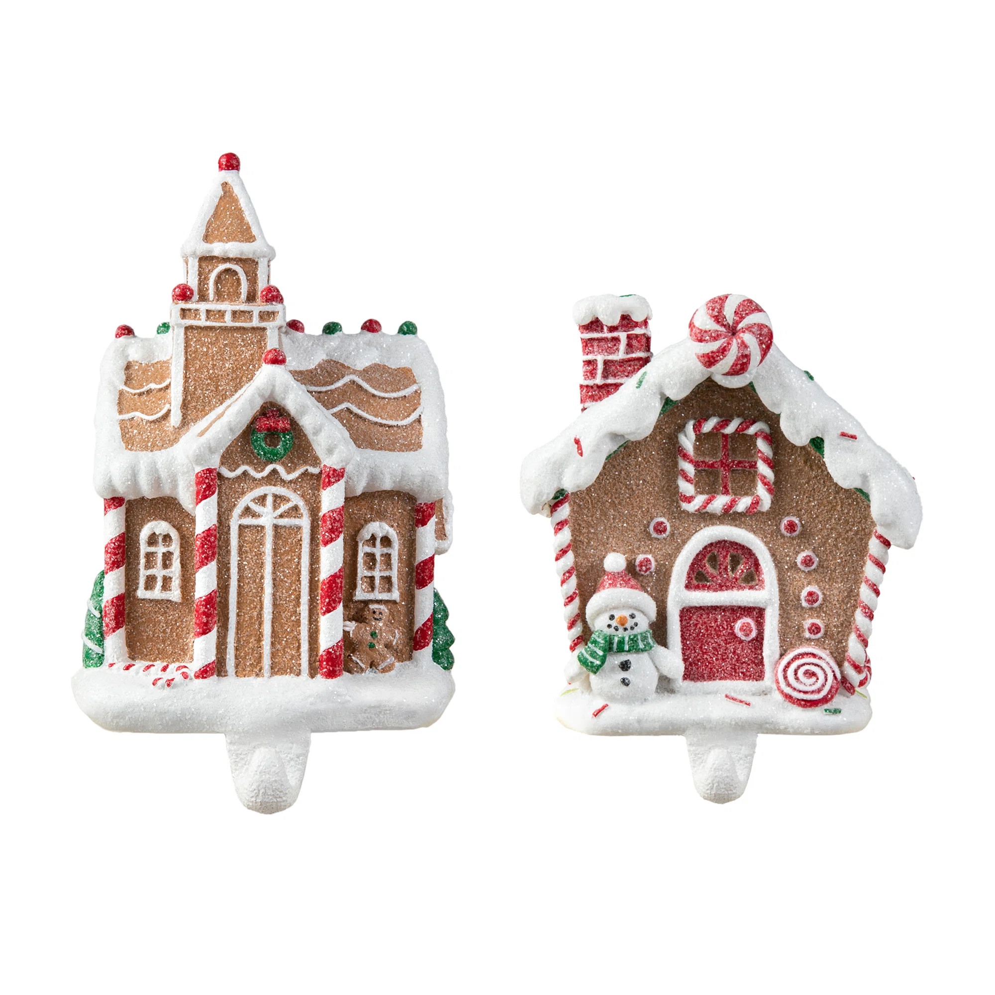 The Holiday Aisle® Set Of 2 Gingerbread House Stocking Holders & Reviews | Birch Lane | Birch Lane