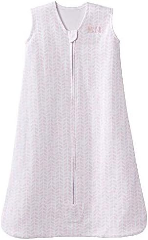 HALO 100% Cotton Sleepsack Wearable Blanket Platinum Series, TOG 0.5, Blush Cheveron, Small | Amazon (US)