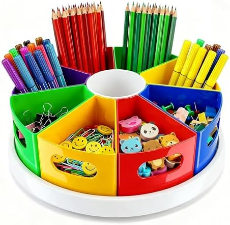Art Supply Organizer Classroom Organization and Storage Pen Holder Desk Organizer for Marker,Cray... | Amazon (US)
