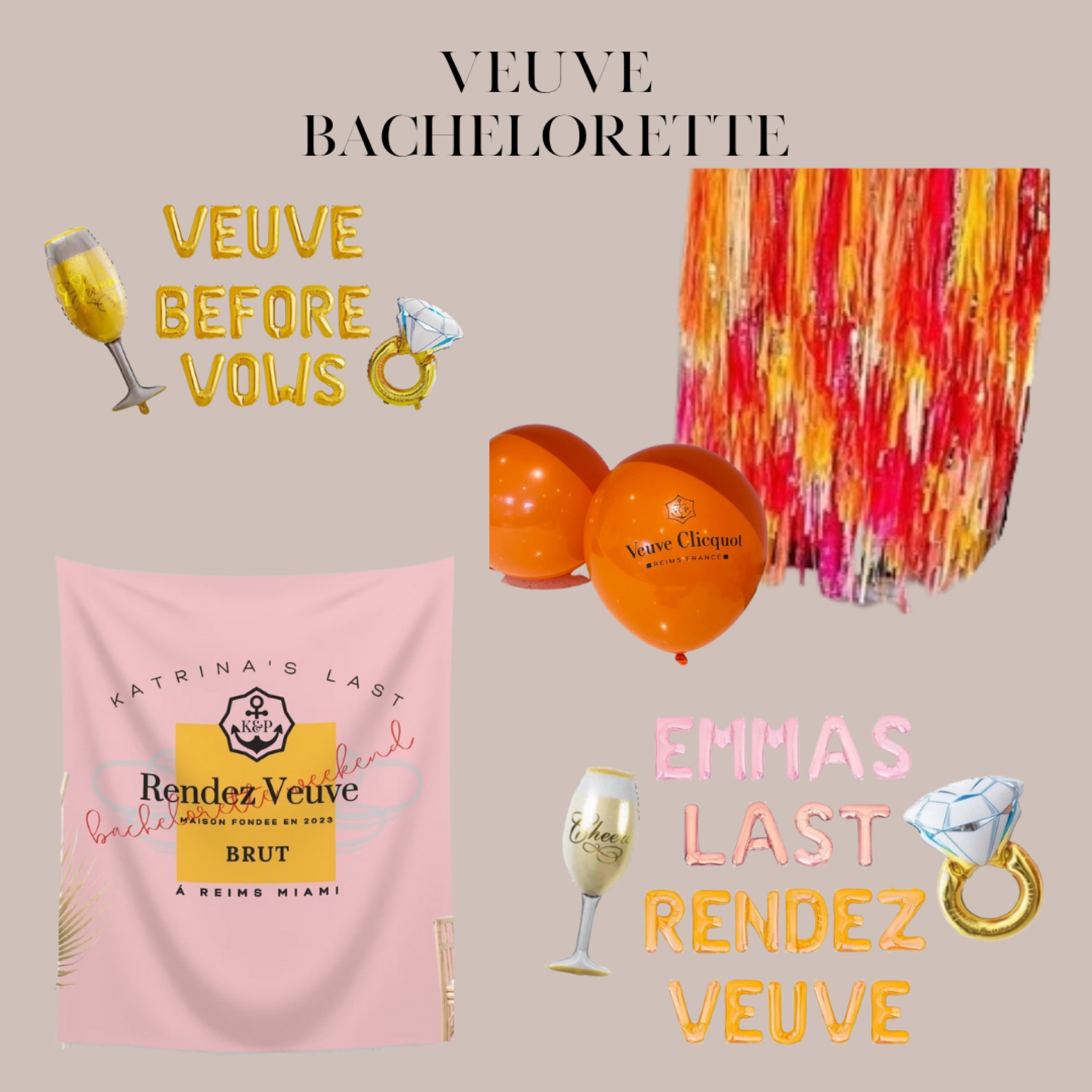 Veuve Bacheloette Party Theme 🥂


Bachelorette party decor,
bachelorette party theme,
bachelorette party ideas,
bach, bach outfits,
bachelorette outfits,

#LTKSeasonal #LTKunder50 #LTKwedding