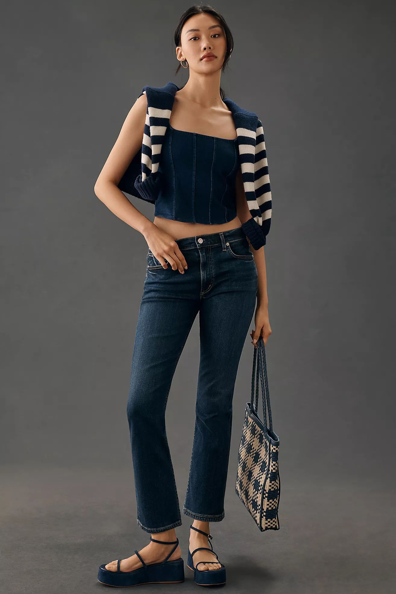 Citizens of Humanity Cropped Straight-Leg Jeans | Anthropologie (US)