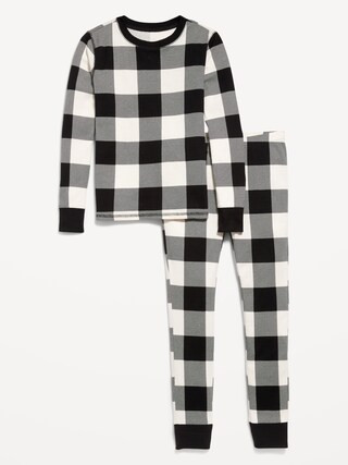 Gender-Neutral Printed Snug-Fit Pajama Set for Kids | Old Navy (US)