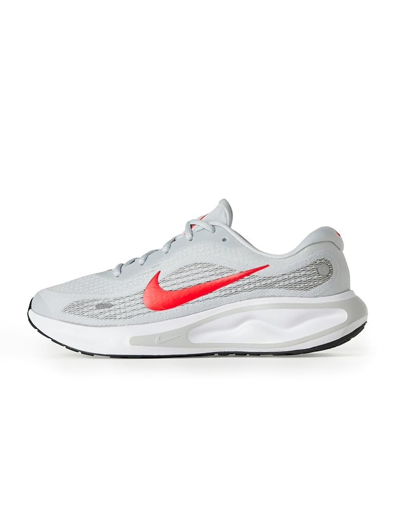 Amazon.com | Nike Men's Journey Run Sneaker, White/Metallic Silver/Black/Ashen Slate, 10 | Road R... | Amazon (US)