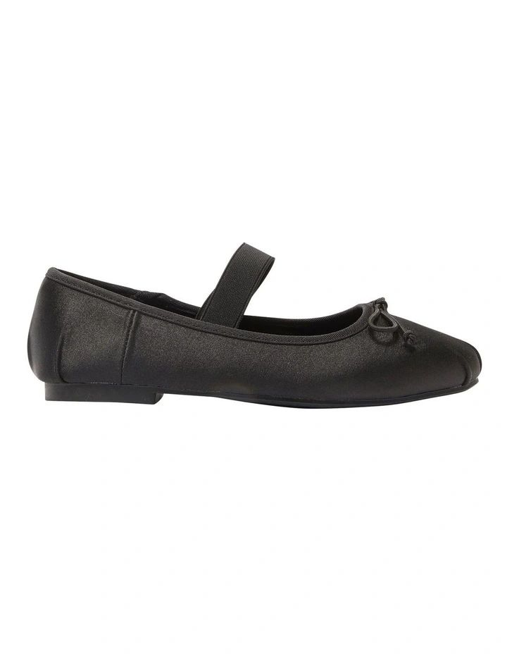 Rose Flat Shoes in Black Satin | Myer