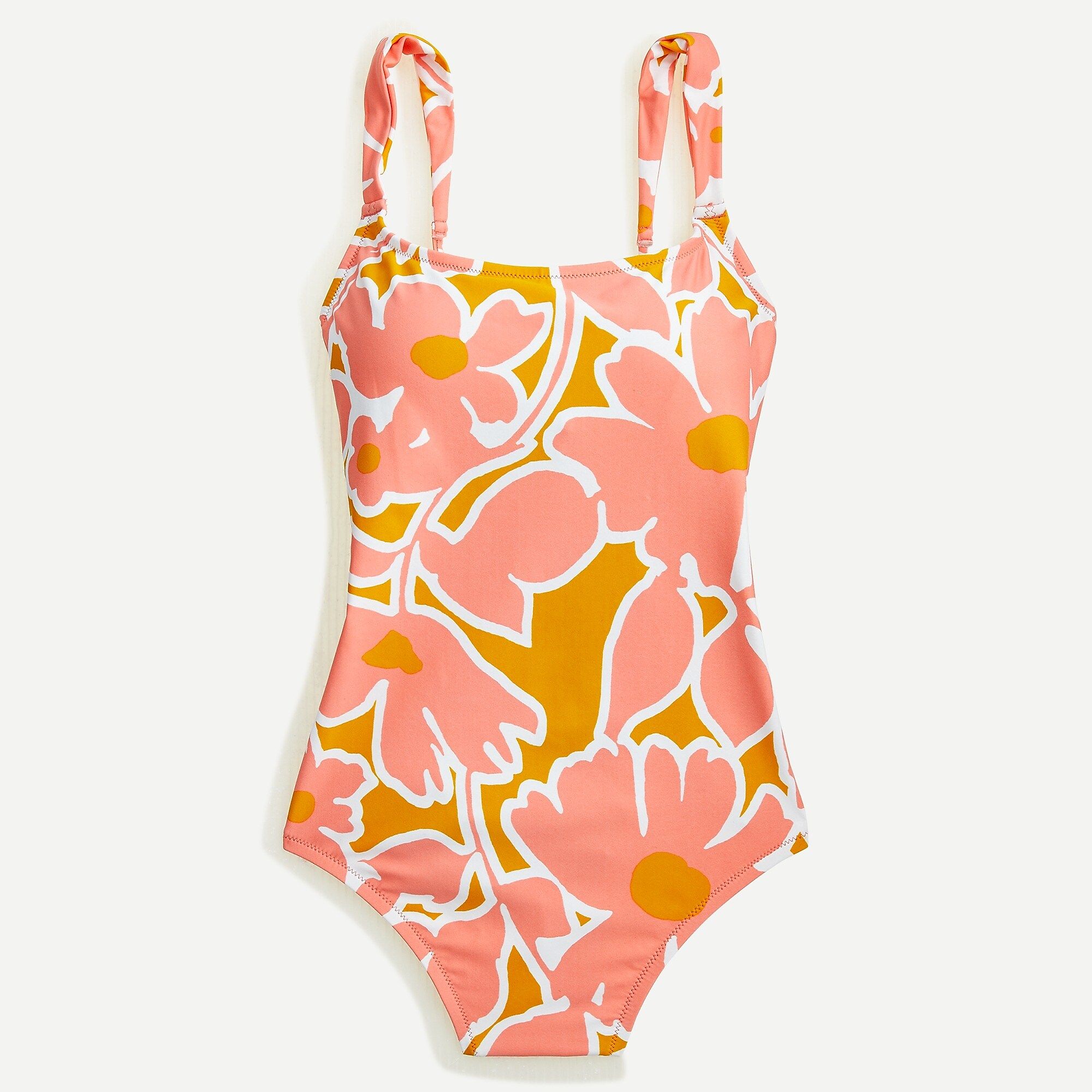 Eco one-piece swimsuit in pansy print | J.Crew US