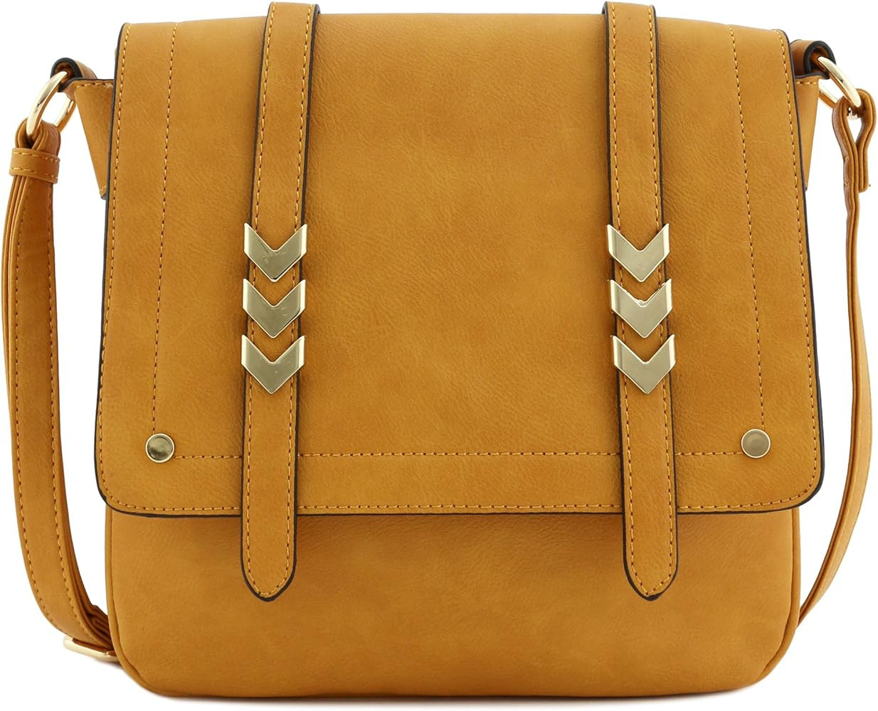 Double Compartment Large Flapover Crossbody Bag | Amazon (US)