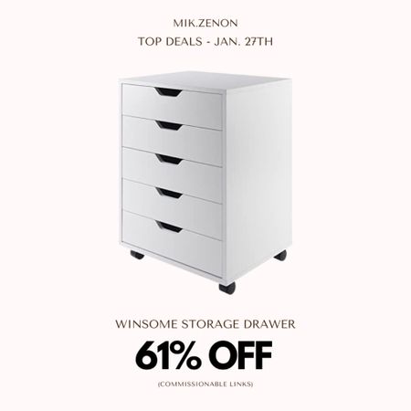 61% off this Winston drawer organizer that comes in white and with wheels! 

#LTKunder100 #LTKsalealert #LTKhome