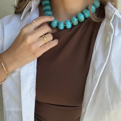 Joan Semi-Precious Necklace - Turquoise | BaubleBar