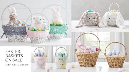 Easter baskets, buckets and basket liners that are currently on sale from Pottery Barn Kids

#LTKSeasonal #LTKkids #LTKfamily