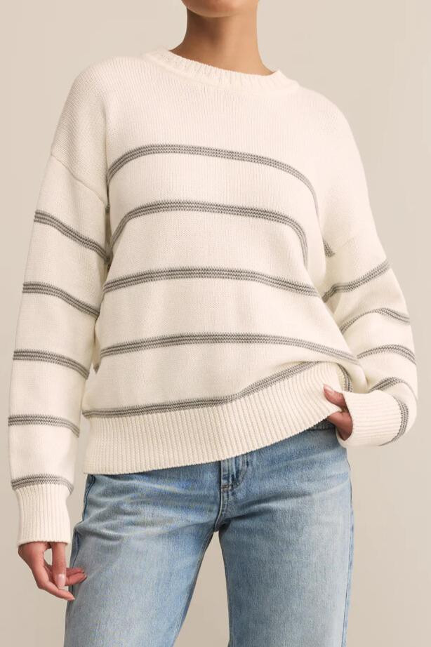 Boyfriend Striped Sweater | South Moon Under