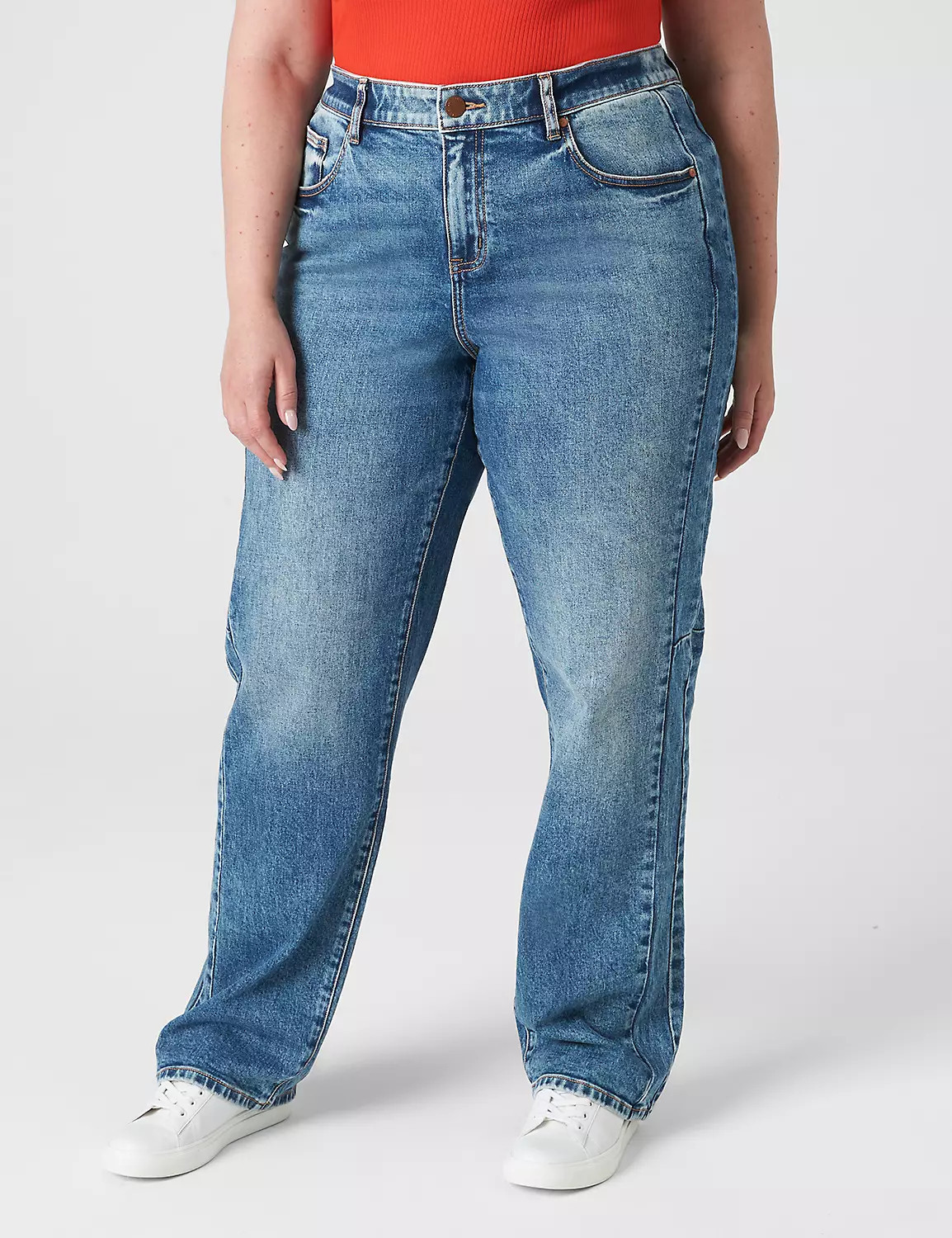 90s Loose Leg Jean With Seam Detail | LaneBryant | Lane Bryant (US)