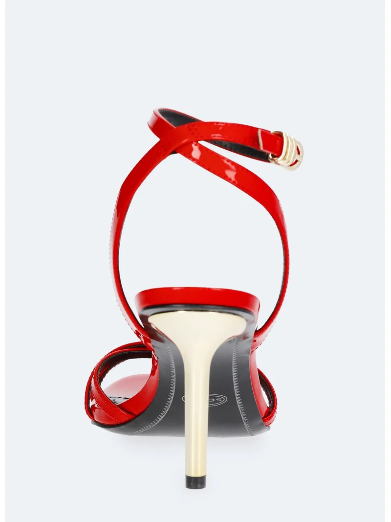 Devil Wears Prada Scoop Collection Women's Strappy Stiletto Heels | Walmart (US)