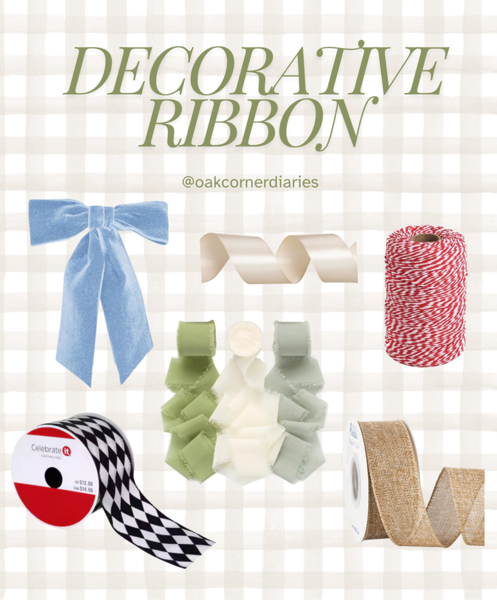 ✨ Elevate your holiday decor with the perfect touch—decorative ribbon! 🎀 Whether you're wrapping gifts, dressing up your tree, or creating DIY garlands, these ribbons are a must-have. Find my favorite styles linked on LTK! 🎄 #HolidayDecor #DIYSeason #LTKFinds

#LTKHoliday #LTKSeasonal #LTKGiftGuide