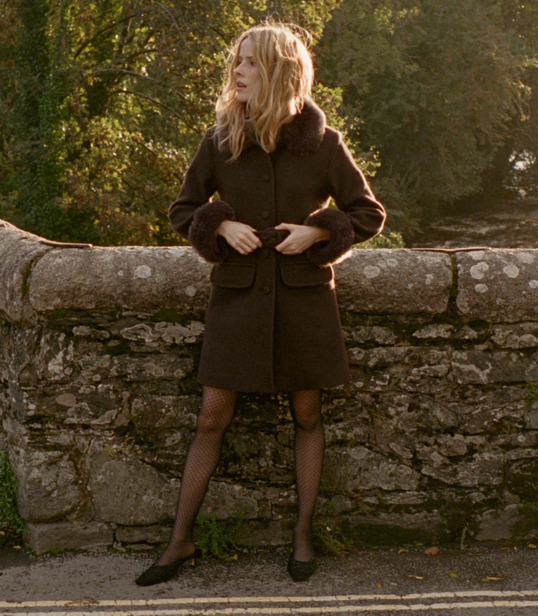 Farrow Coat - Chocolate | DÔEN | DOEN