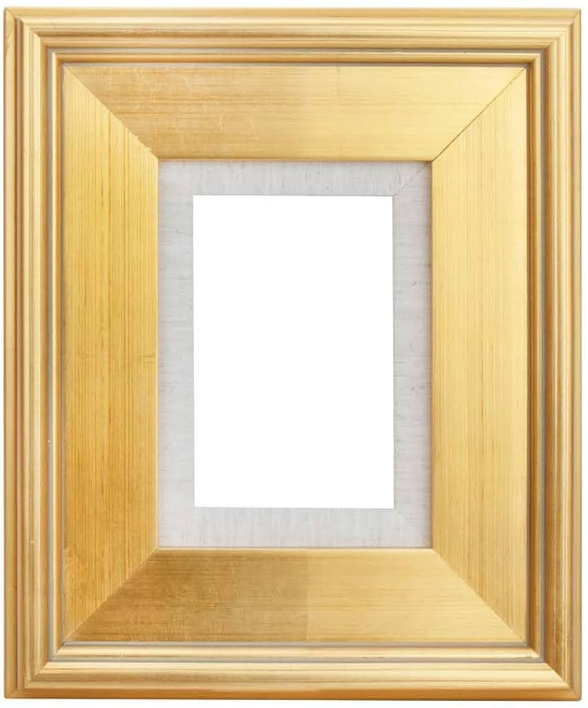 Creative Mark Elegant Plein Aire Gold Frame with Linen Liner, 4x6 Ornate Open Back Picture Frames... | Amazon (US)