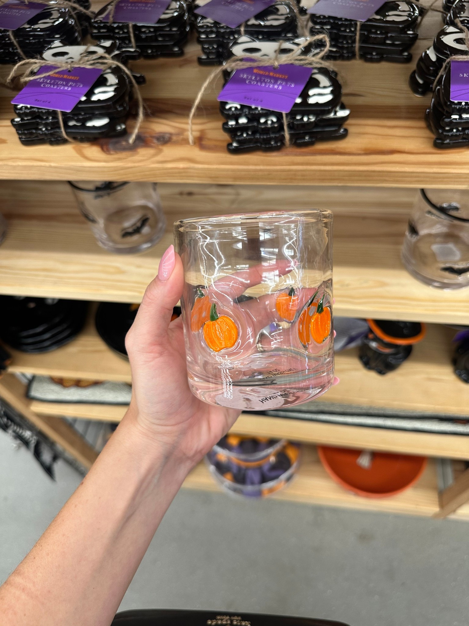 Charm glass from @worldmarket 🎃

#LTKSeasonal #LTKStyleTip #LTKFindsUnder50