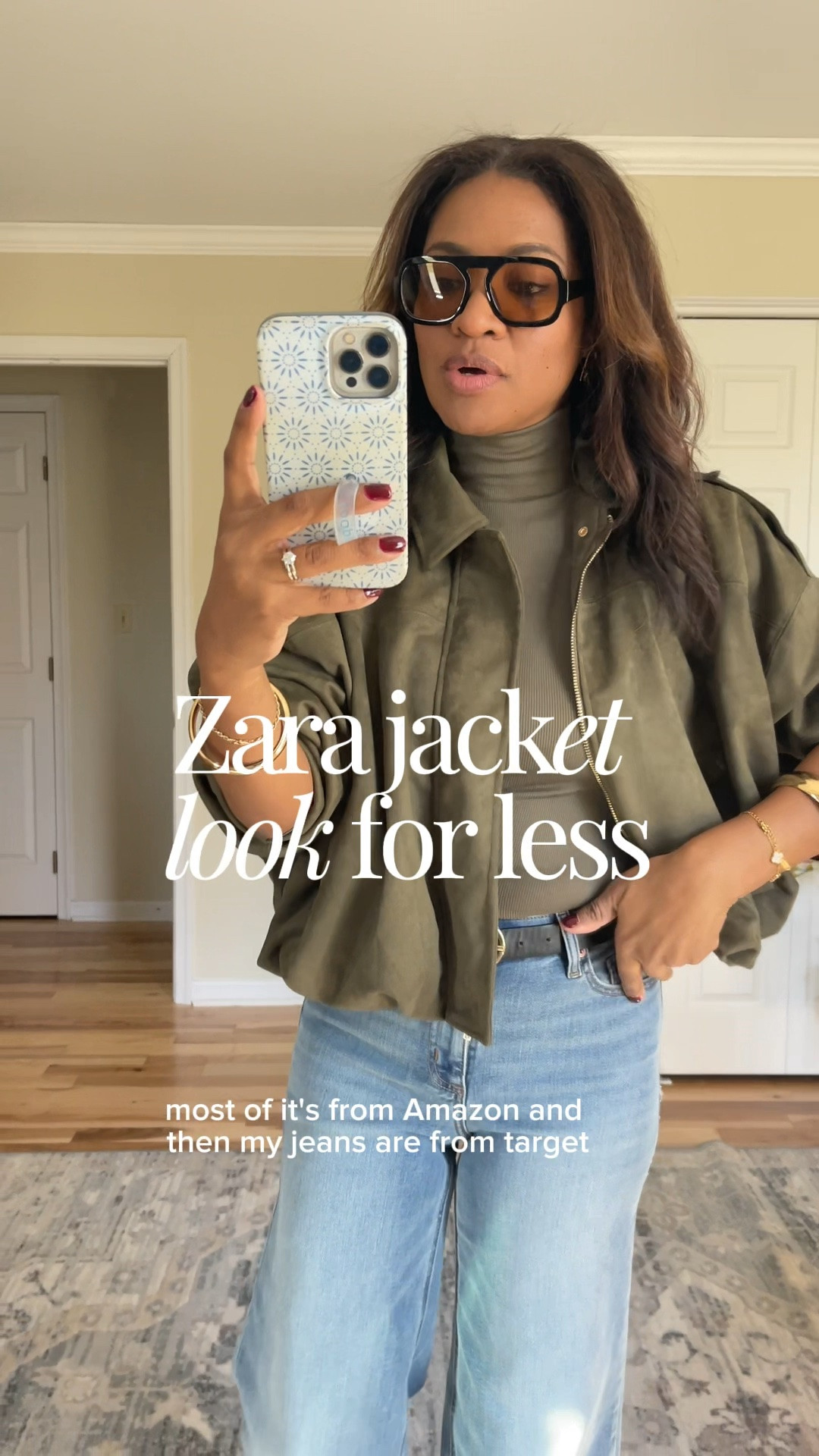 Jacket and jeans restocked! I am wearing a small in jacket and size 4 in jeans

#LTKgrwm #LTKootd #LTKOver40