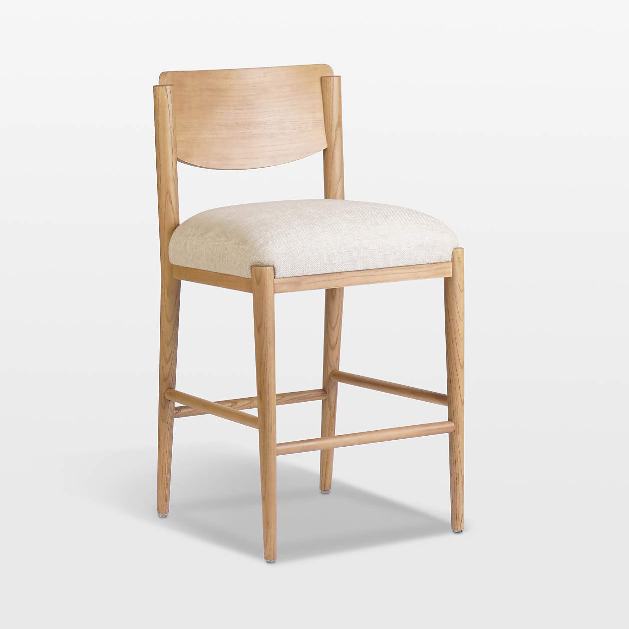Piran Essence Natural Counter Stool | Crate & Barrel | Crate & Barrel