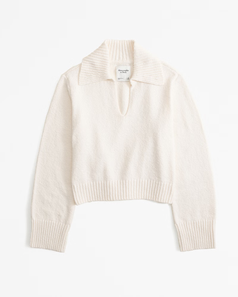 Women's Notch-Neck Sweater | Women's New Arrivals | Abercrombie.com | Abercrombie & Fitch (US)