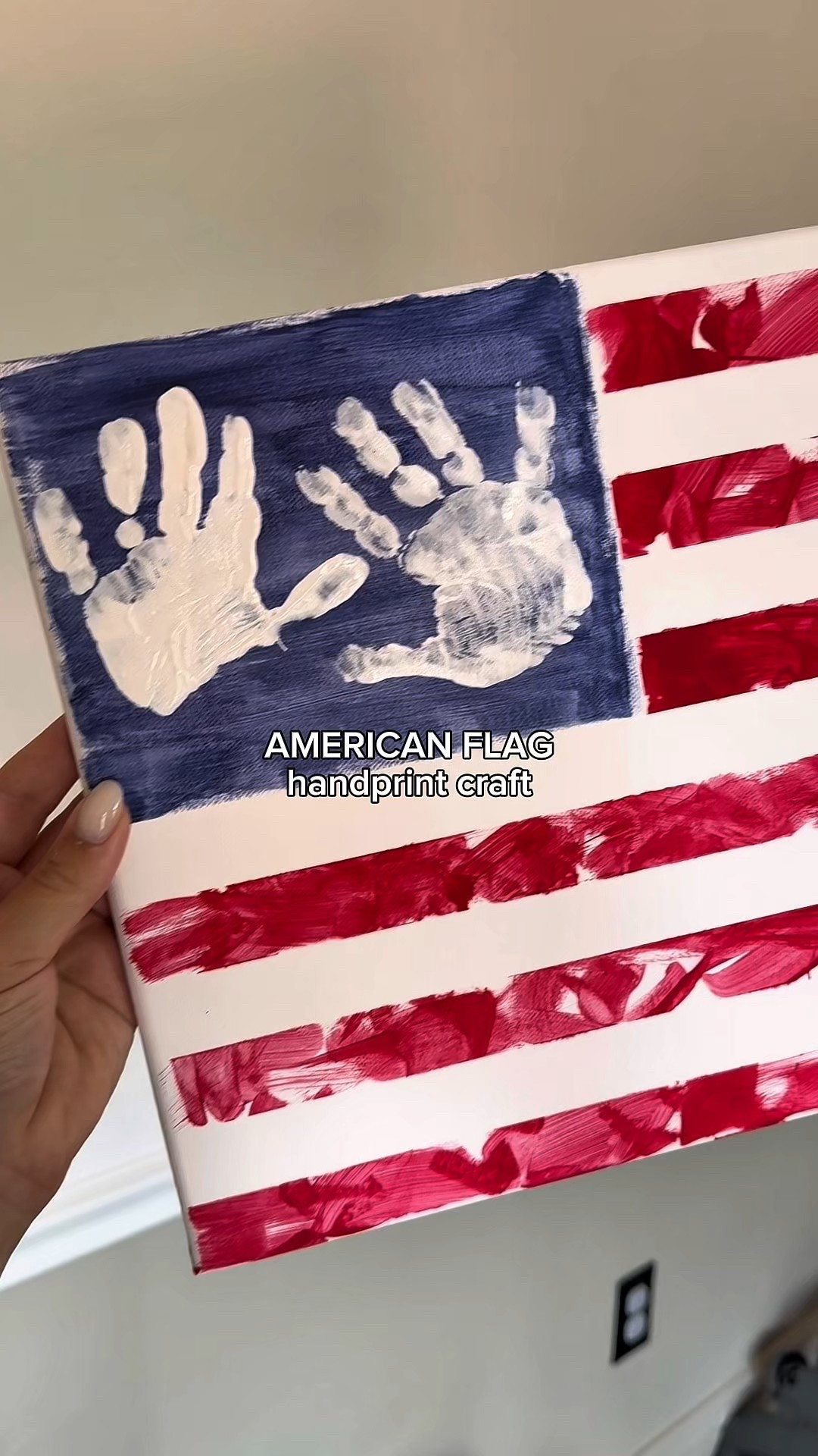 American flag craft for kids, handprint art, canvas art, DIY American flag, USA, Fourth of July 

#LTKKids #LTKFamily #LTKSeasonal