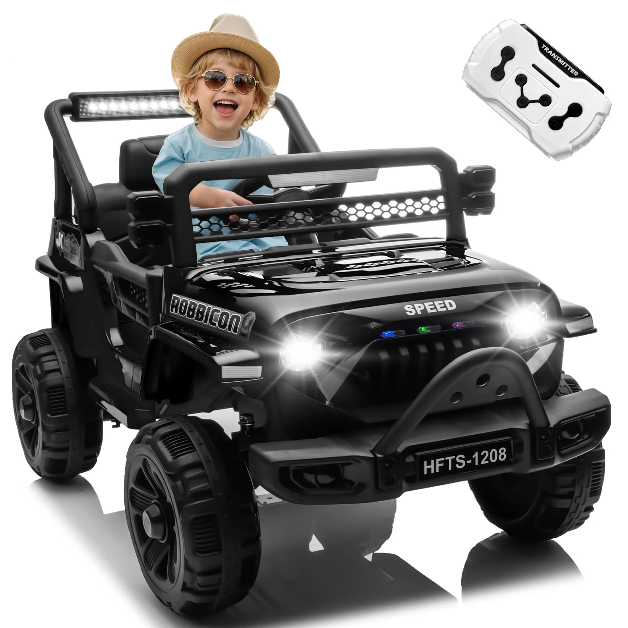 12V Kids Electric Vehicles for Kids, 12V Ride on Electric Truck Car w/ Remote Control, Four-wheel... | Walmart (US)