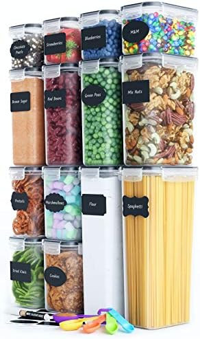 Airtight Food Storage Containers Set [14 Piece] - Kitchen Pantry Organization and Storage, BPA-Fr... | Amazon (US)