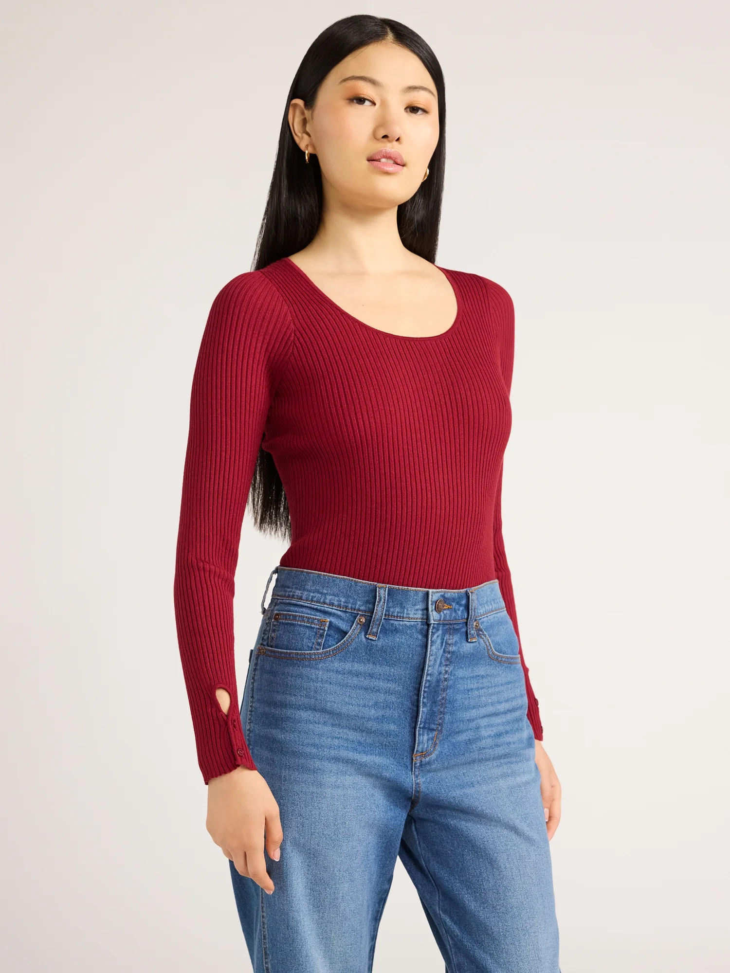 Scoop Women's Scoop Neck Bodysuit, Size XXL | Walmart (US)