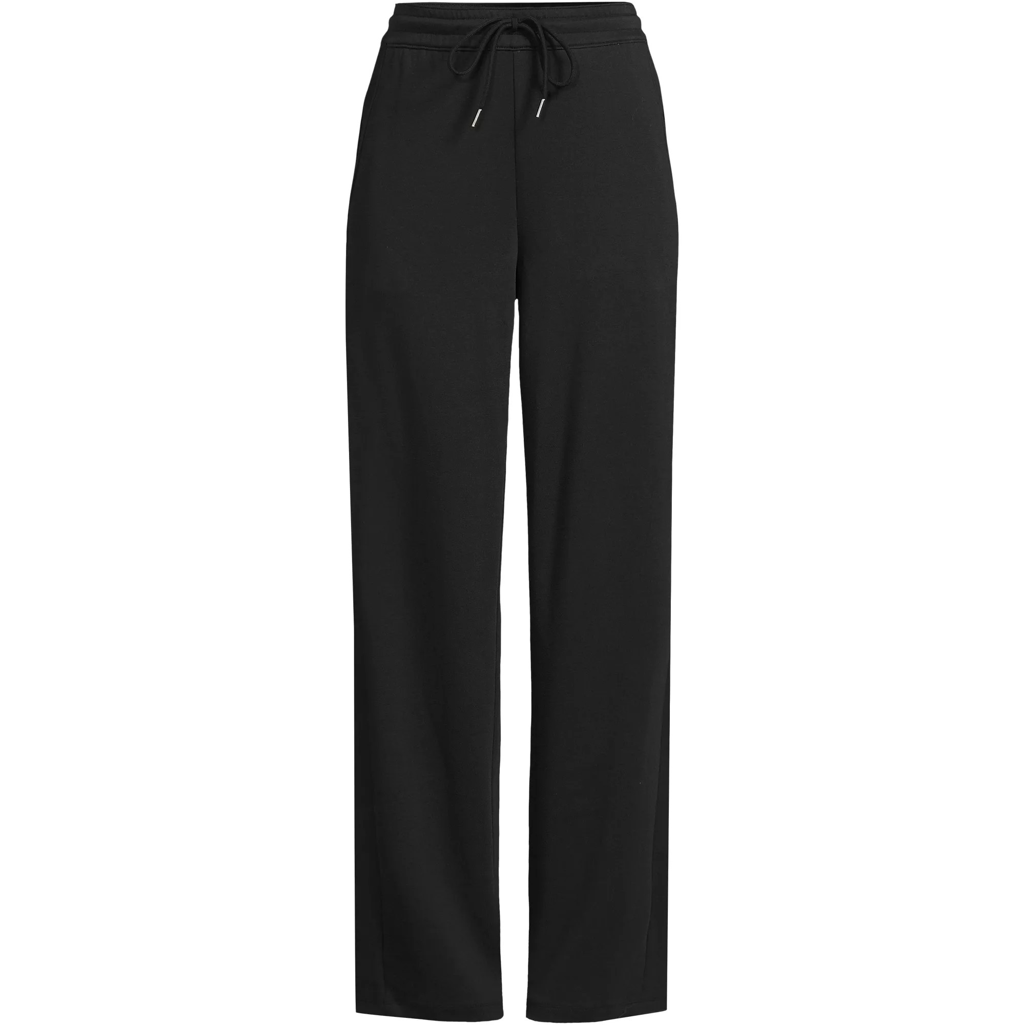 Women's Sport Knit High Rise Pull On Relaxed Straight Leg Pants | Lands' End (US)