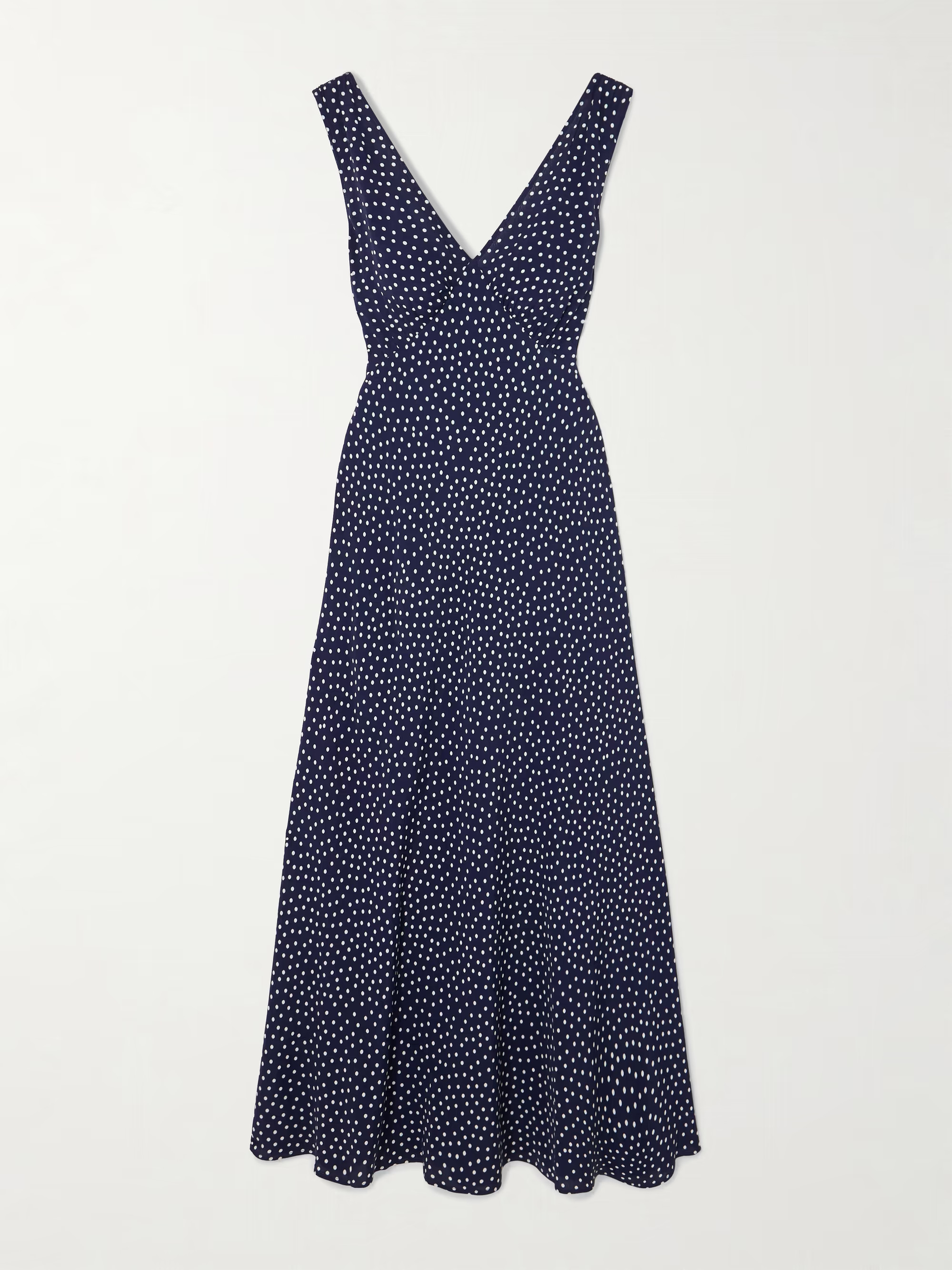 Sandrine polka-dot crepe midi dress | NET-A-PORTER (UK & EU)