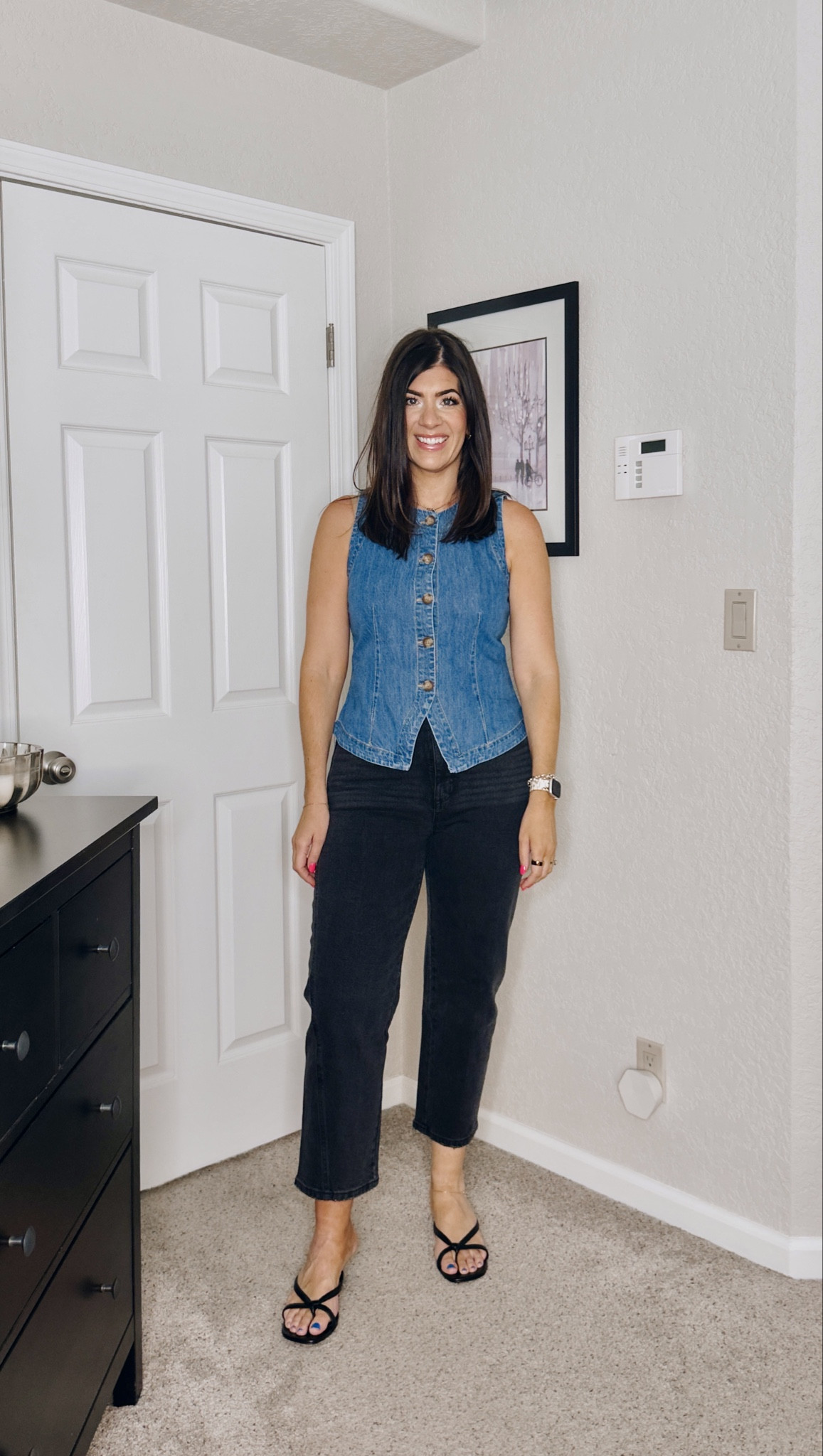 Fall finds under $50
In a medium denim vest
In an 8 in the barrel jeans - fit more like a cropped straight in my body type 

#LTKOver40 #LTKSaleAlert #LTKMidsize
