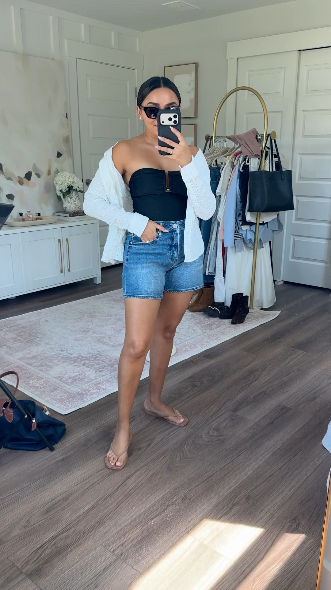 Beach Day!
Swimsuit size xs TTS - tummy control and so comfortable!
Flip flops size 5 TTS
Denim shorts size 26 TTS

#LTKSwim #LTKootd #LTKPetite