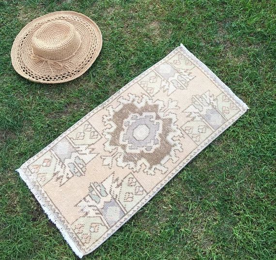 Small Oushak Rug for Entryway Sink Front kitchen or | Etsy | Etsy (US)
