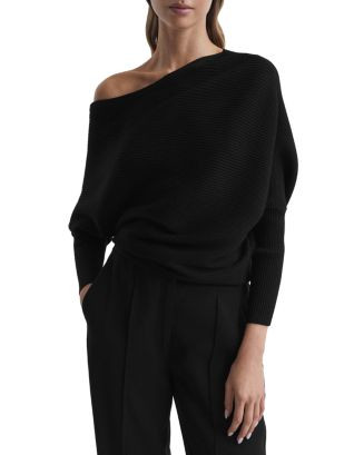 Lorna Asymmetric Draped Knitted Jumper | Bloomingdale's (US)