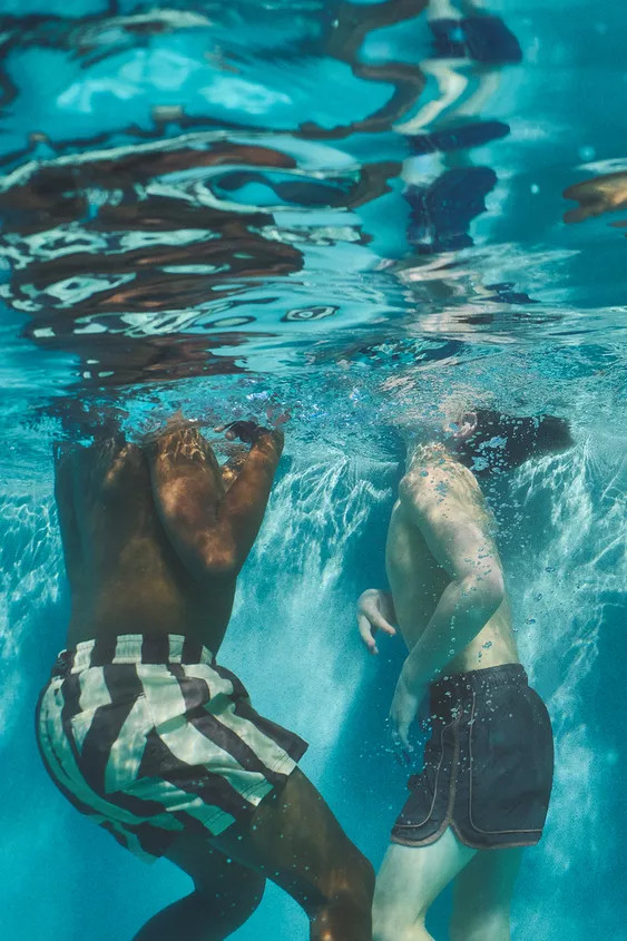 6-14 YEARS/ STRIPED SWIM SHORTS | Zara US