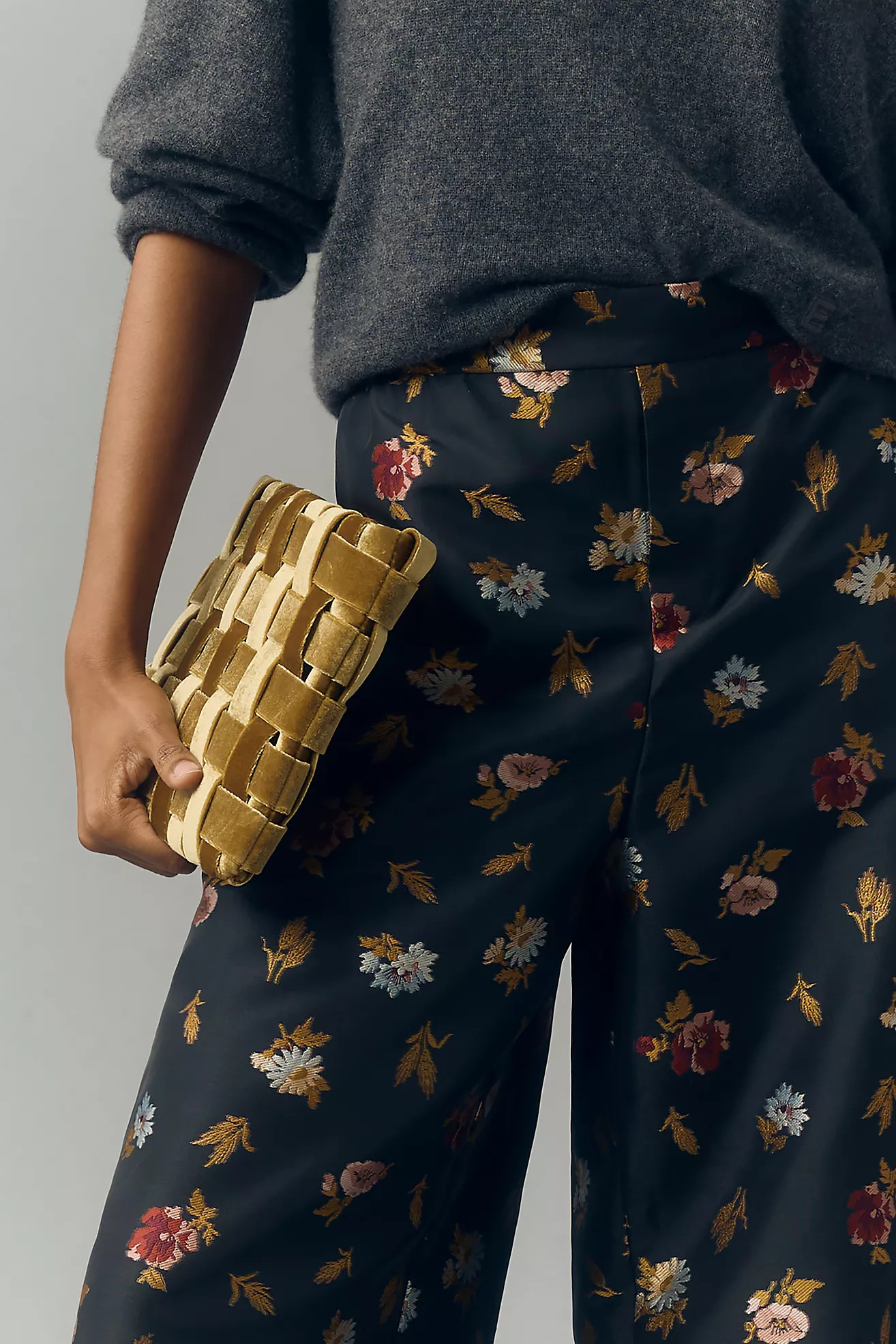 Lindy Woven Clutch: Velvet Edition | Anthropologie (US)