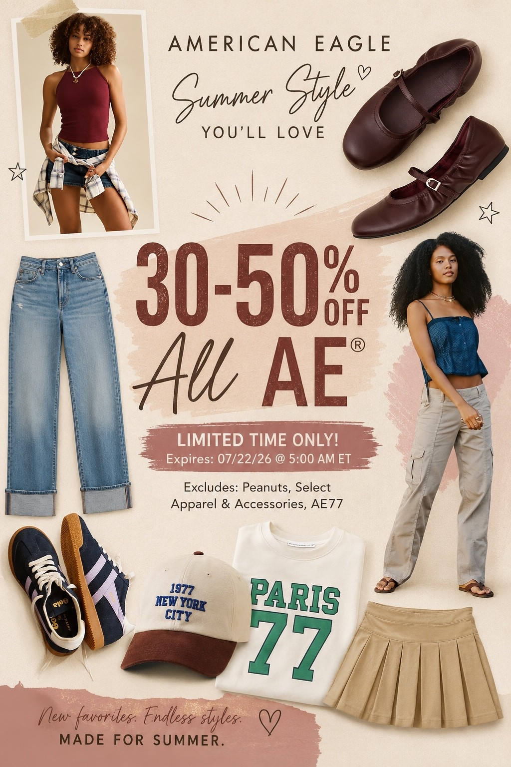 🚨 American Eagle Sale Alert! 🚨
Now's the perfect time to stock up on all the new arrivals! 🤍 Save 30–50% OFF all AE® for a limited time. From cozy sets to dresses, denim, and everyday favorites, so many cute styles are included.
Don't wait—shop your favorites before they're gone! 🛍️✨
#LTK #LTKSale #AmericanEagle #AEStyle #LTKFinds #FallFashion #AffordableStyle #NewArrivals #CasualStyle #EverydayFashion

#LTKHome #LTKSeasonal #LTKmomlife