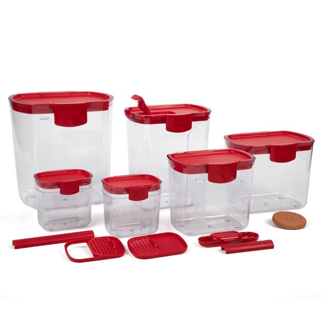 Progressive Prepworks ProKeeper 6 Piece Kitchen Clear Plastic Food Storage Organization Container... | Target