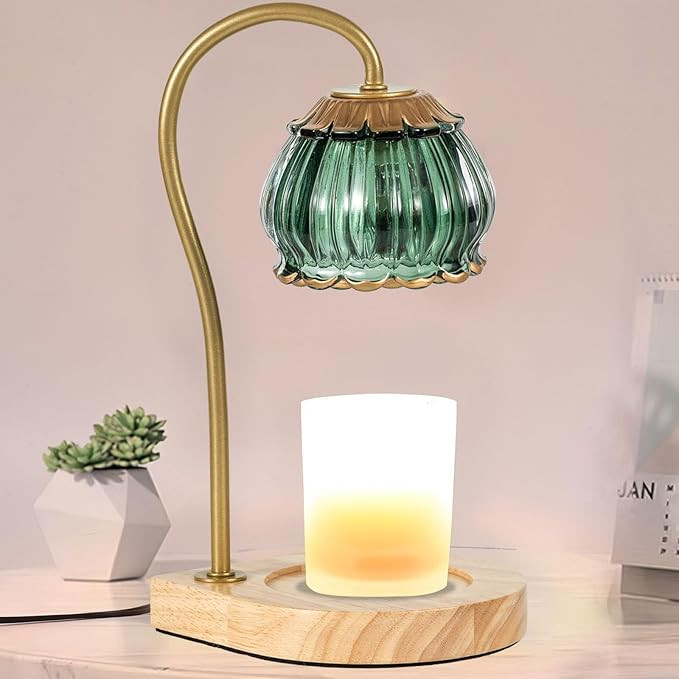 CABRHEART Candle Warmer Lamp with Timer, Dimmable Electric Candle Warmer Melter, Small & Large Ja... | Amazon (US)