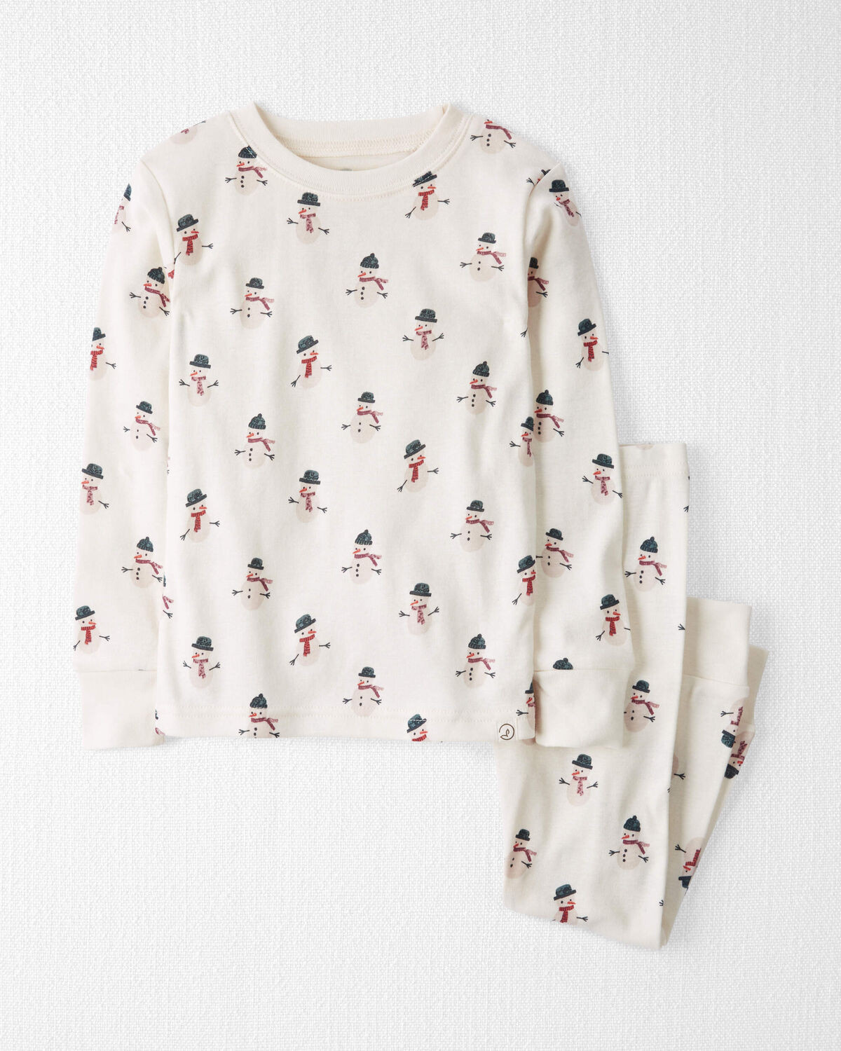 Toddler Organic Cotton Snowman Print Pajamas | Carter's Inc
