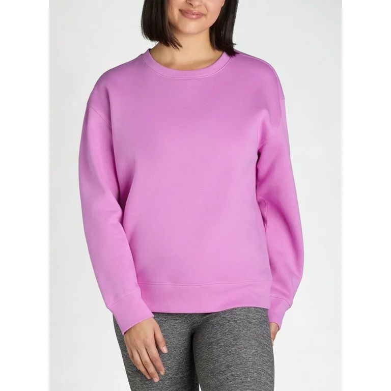 Athletic Works Women's Fleece Crewneck Sweatshirt, Sizes XS-XXXL | Walmart (US)