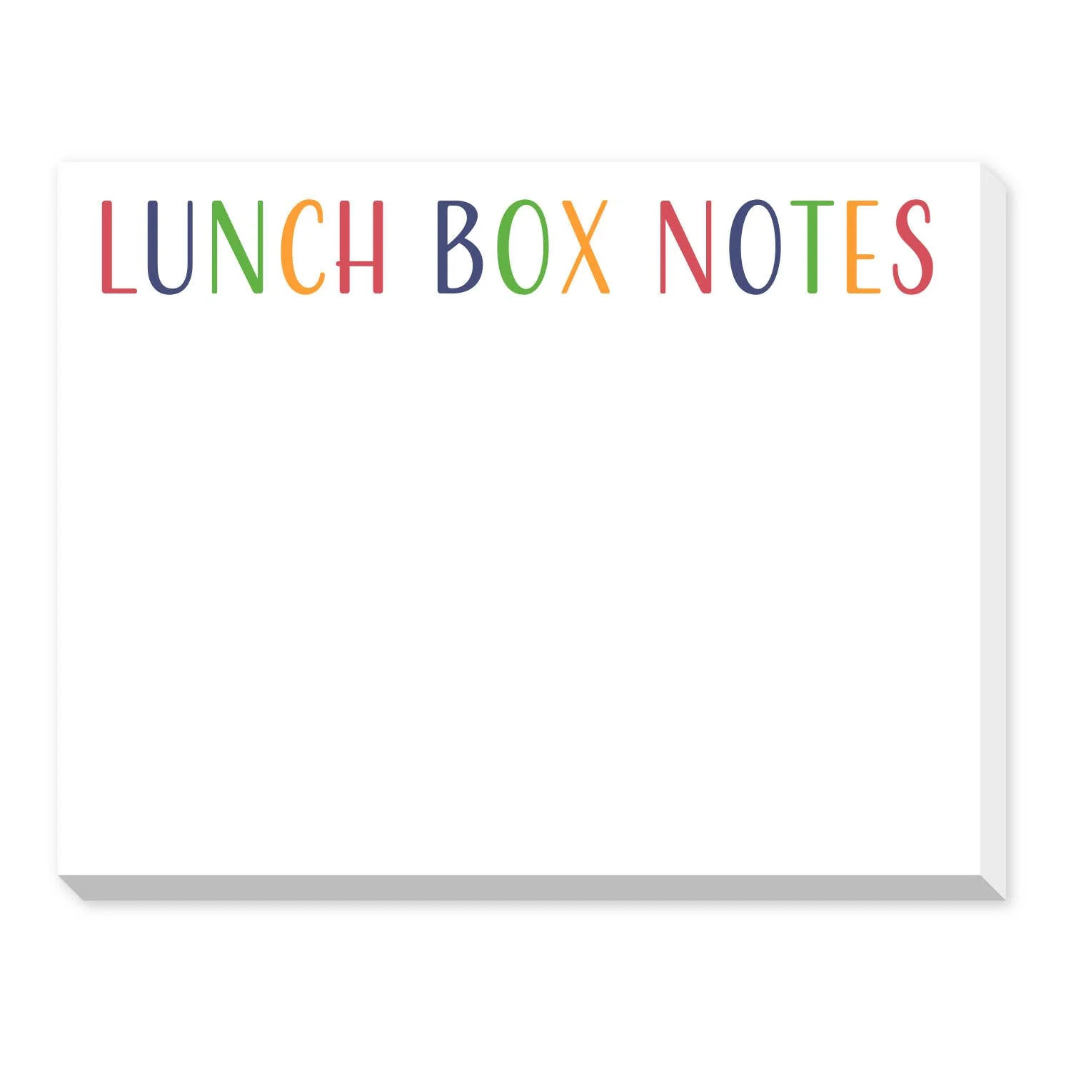 LUNCH BOX NOTES DITTIE NOTEPAD | The Oaks Apparel Company