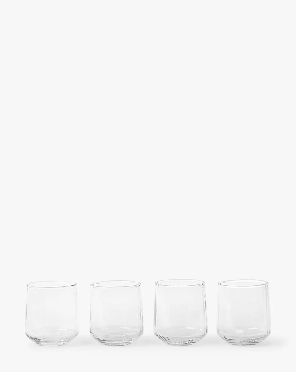 Ribbed Short Drinking Glasses (Set of 4) | McGee & Co.