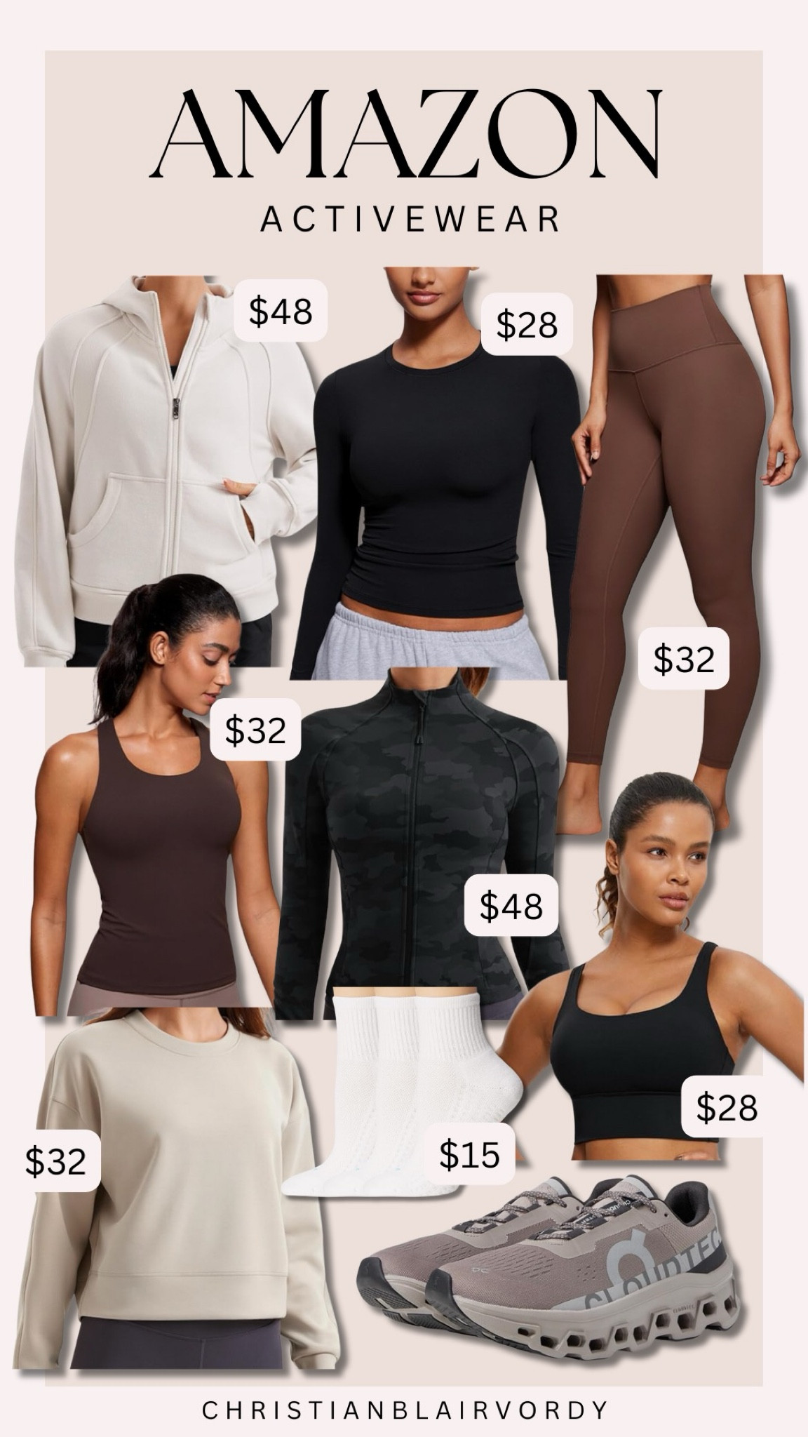 Amazon activewear; CRZ yoga finds; neutral workout 

#christianblairvordy

#workout #fitness #active #activewear #neutral #amazon #crzyoga #deal #leggings #top #bra 

#LTKFindsUnder50 #LTKActive #LTKFitness
