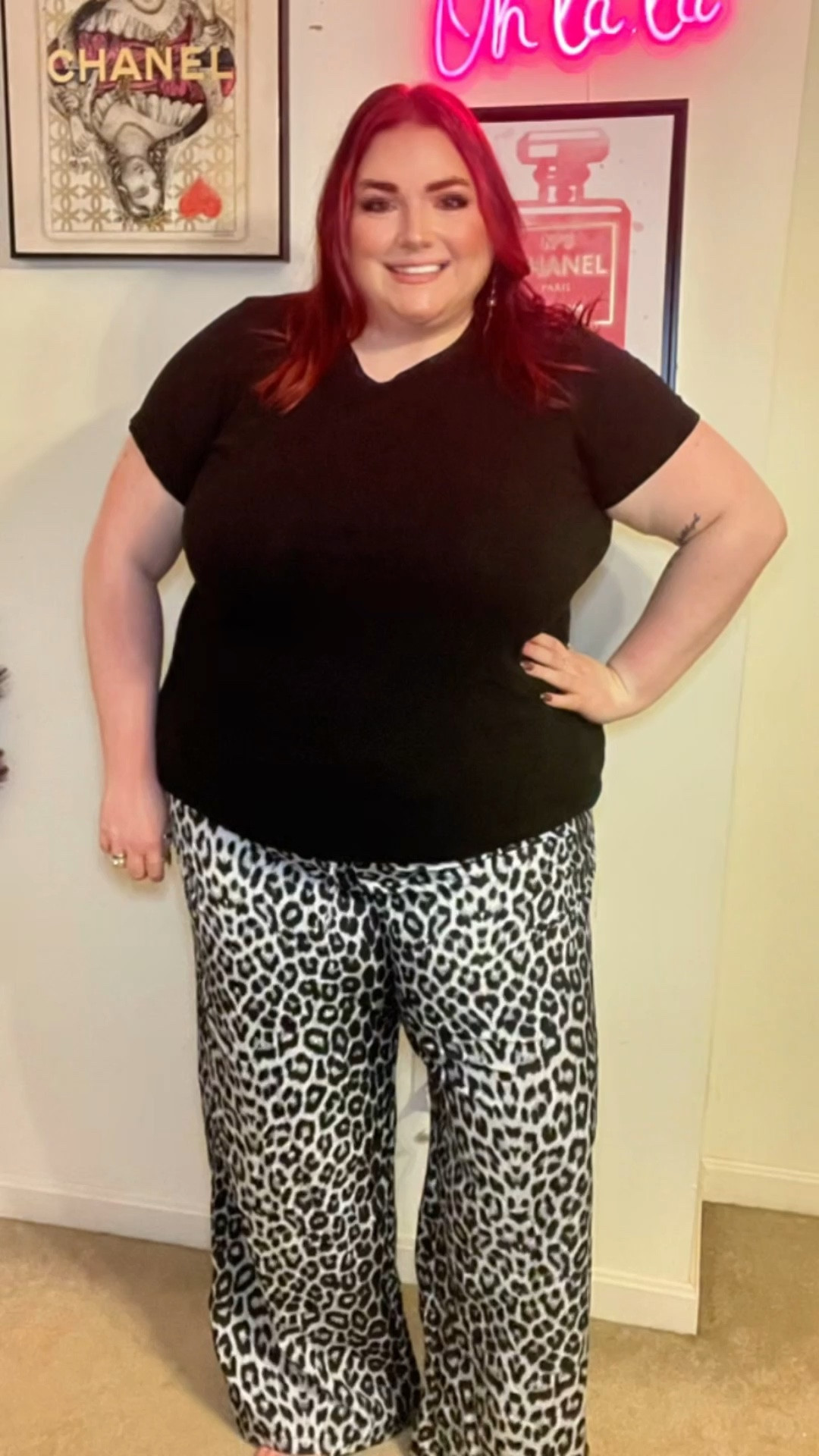 Plus Size Wide Leg Elastic Leopard Print Pants from MakeMeChic on Amazon. I’m wearing the 4x, fit a little tight in the waist but are still very comfortable! Love this grey color and the brown color as well! Super comfy and easy to dress up and down!

#LTKPlusSize #LTKSeasonal #LTKSummerEdit