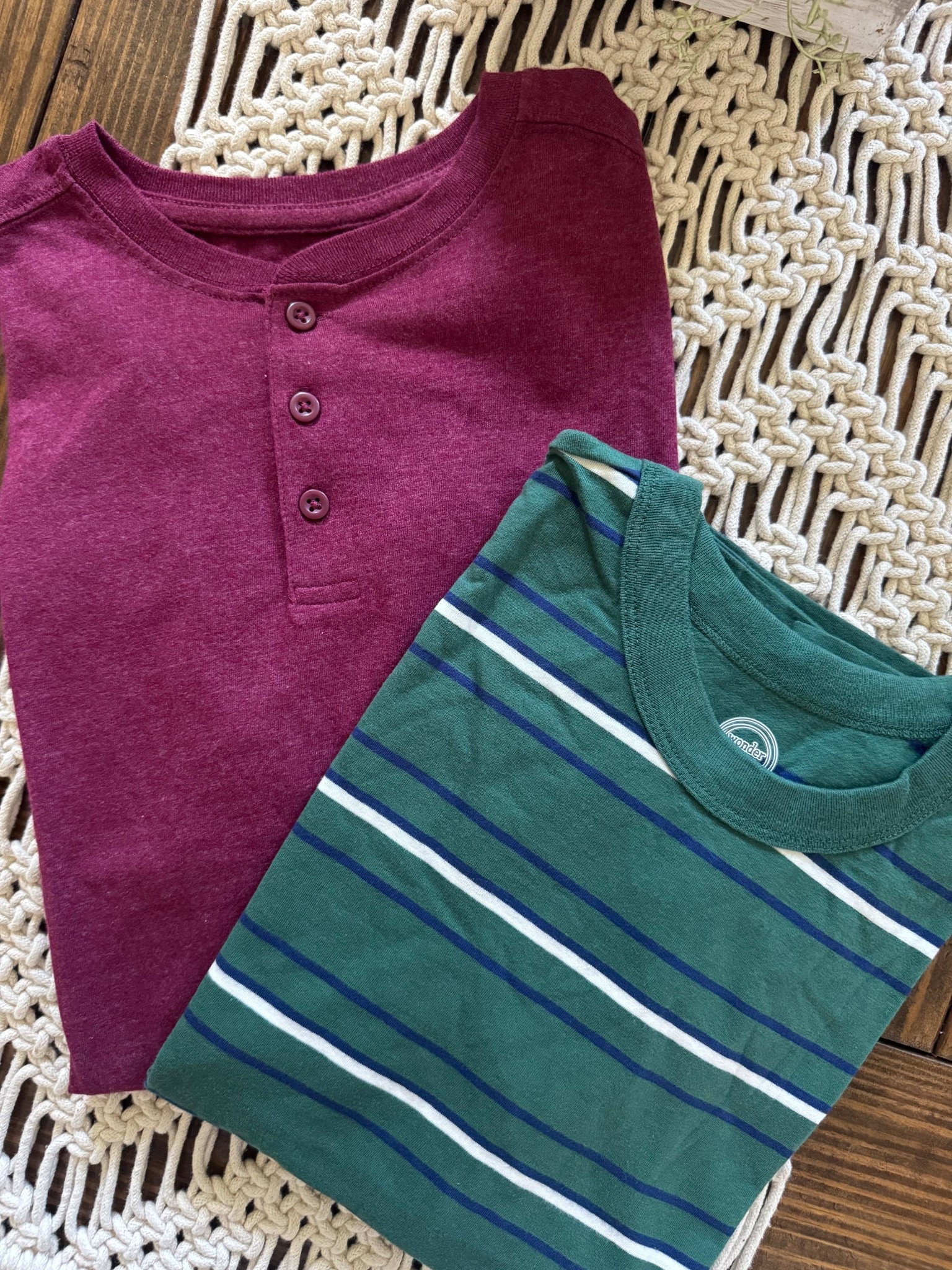 I’m back with MORE Walmart boys clothing finds! These are each less than $7! The henley and stripe top both come in multiple colors and patterns! They are so soft, and the price is right! These would be cute with jeans or cute joggers! #walmartboysclothes #walmartfashionfinds #wondernationboysclothes #cheapboysclothes #boysfashion #affordableboysclothes 