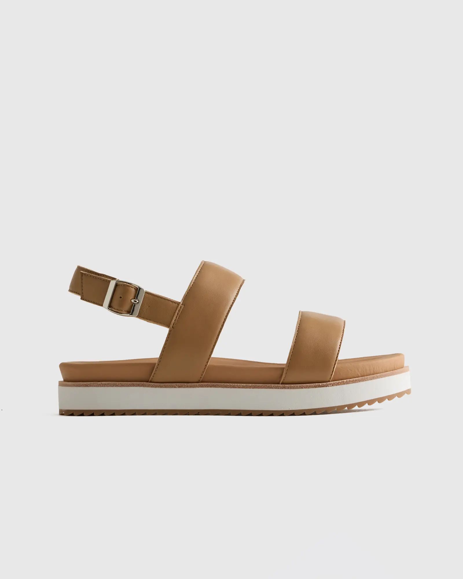 Italian Leather Water Repellent Platform Sandal | Quince