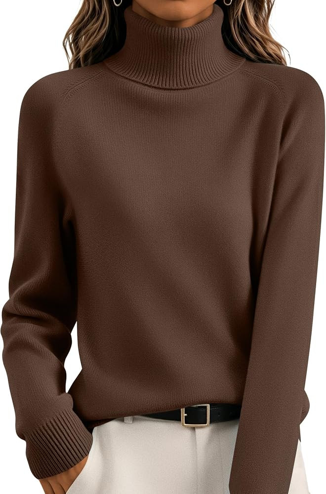 Zeagoo Womens Sweaters Fall Turtleneck Tops Long Sleeve Winter Clothing | Amazon (US)